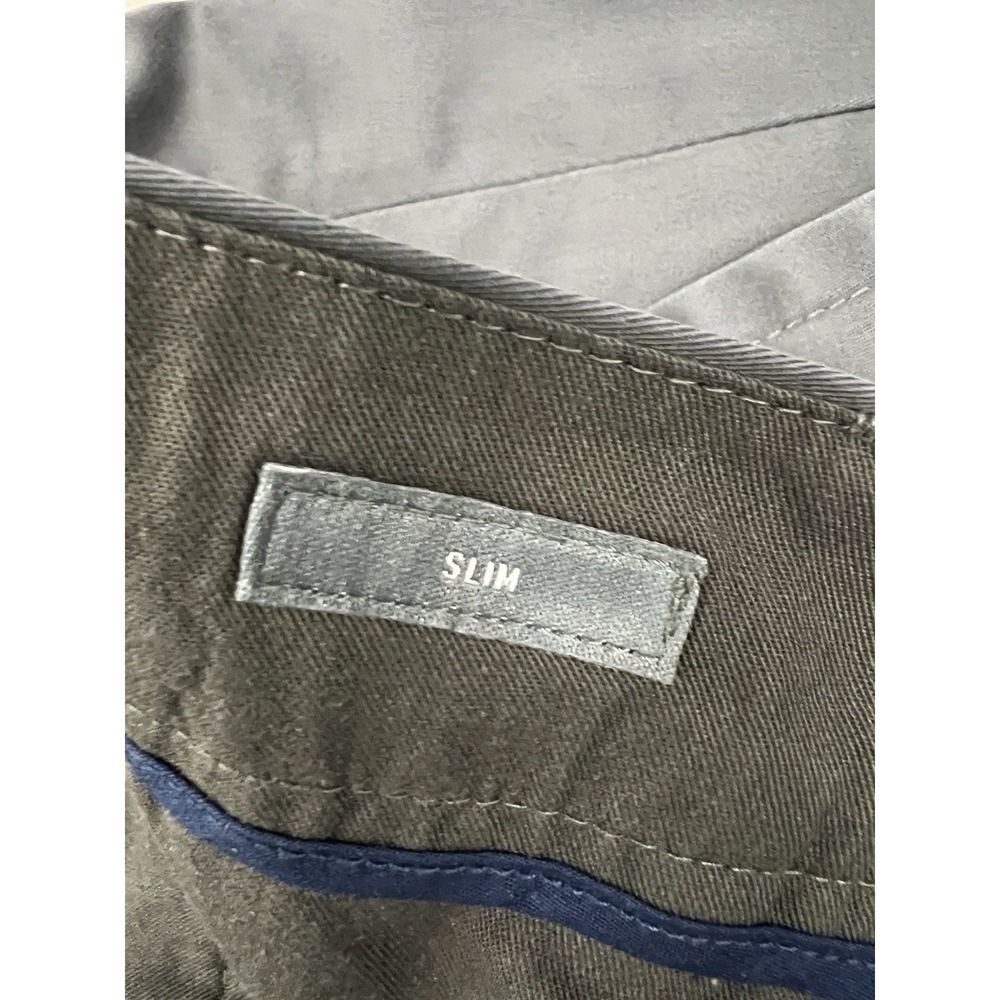 Bonobos Men's Friday Slim Fit Gray 100% Cotton Chino Pants Size 34x30 - Picture 7 of 8